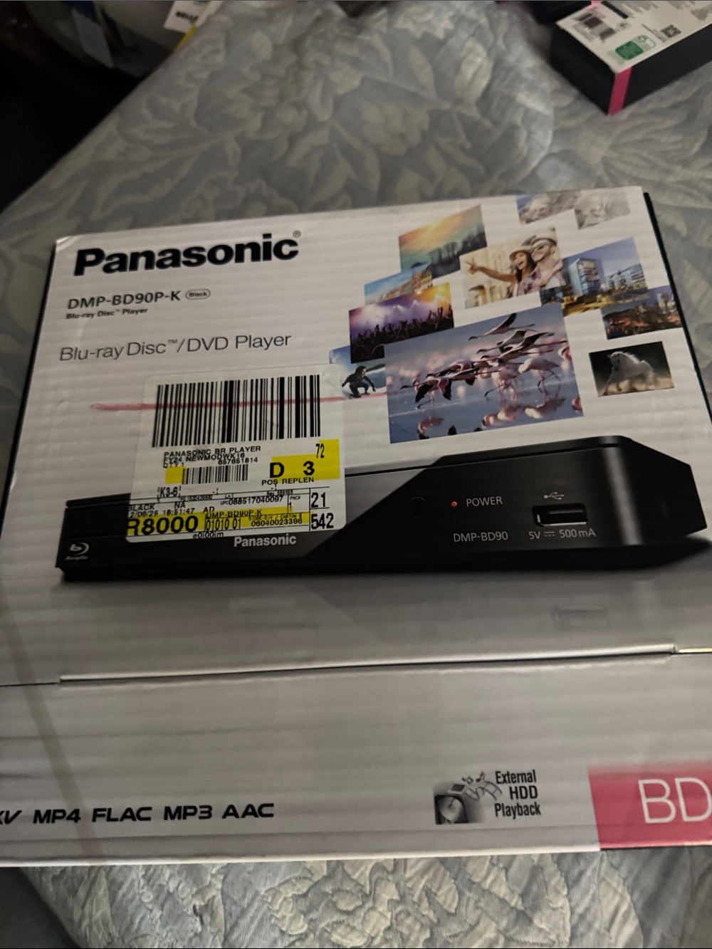 Panasonic Blu-ray/DVD Player Box with Black Device Image